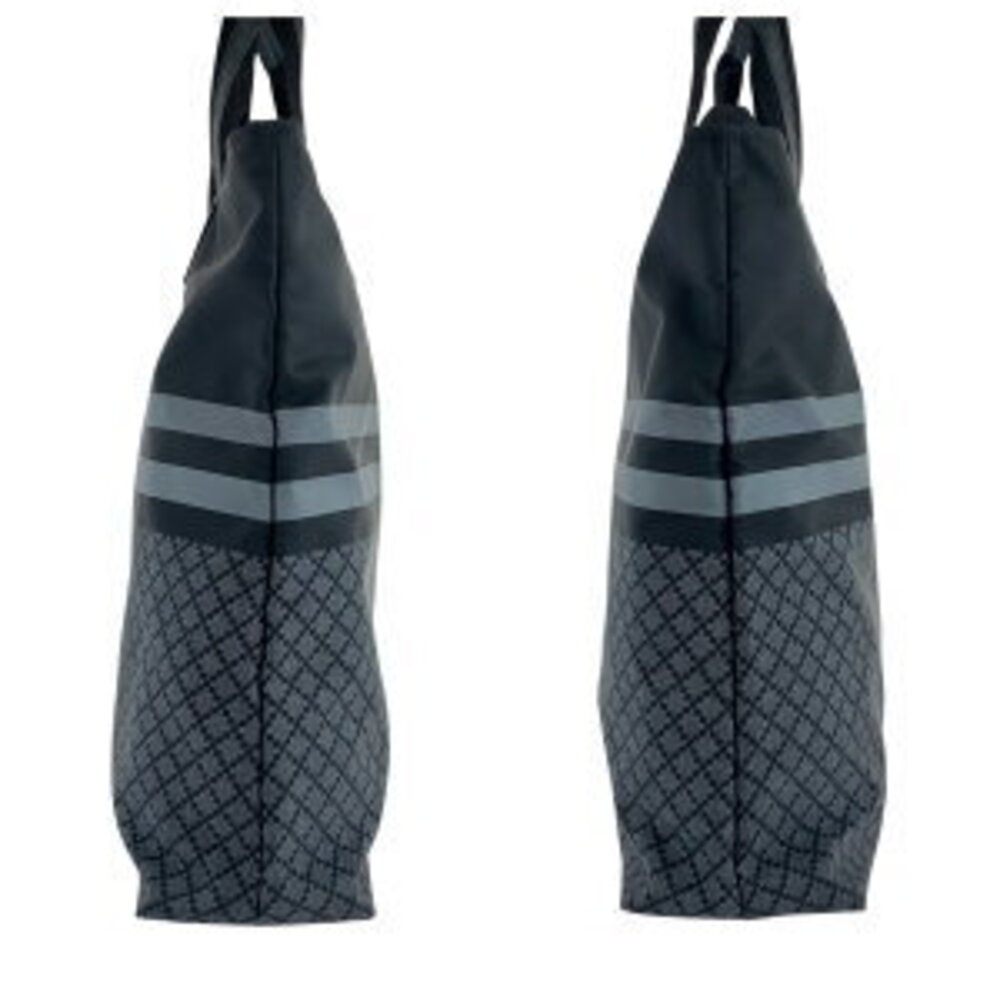 Gucci Diamante nylon tote shoulder Line gray black business Sherry leather bag - Picture 8 of 10